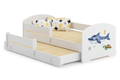 Double bed Luk 160x80 with artwork