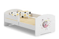LUK children's bed 160x80 with railings - Sleeping princess