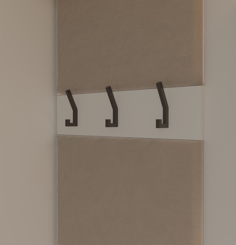 Előszobabútor HAGA 1W2S Fogas 2 fiókos kasmír bézs 238x50x35