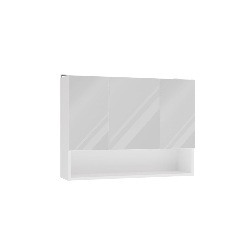 Fürdőszobaszekrény fali POLA 3DL/P fehér 80 cm 3 tükör polccal