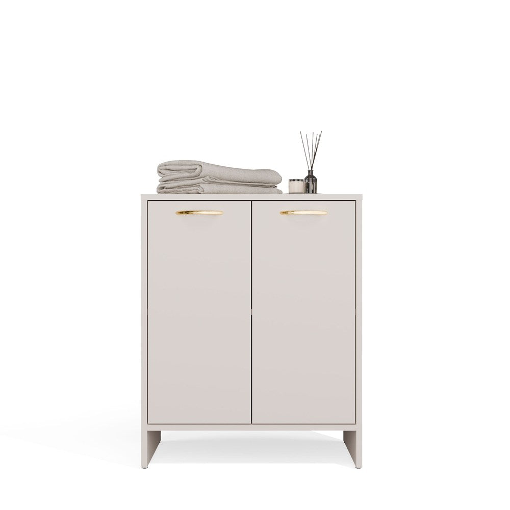 Fürdőszobaszekrény NINA 2DUM kasmír 2 ajtós polc mosdó alá