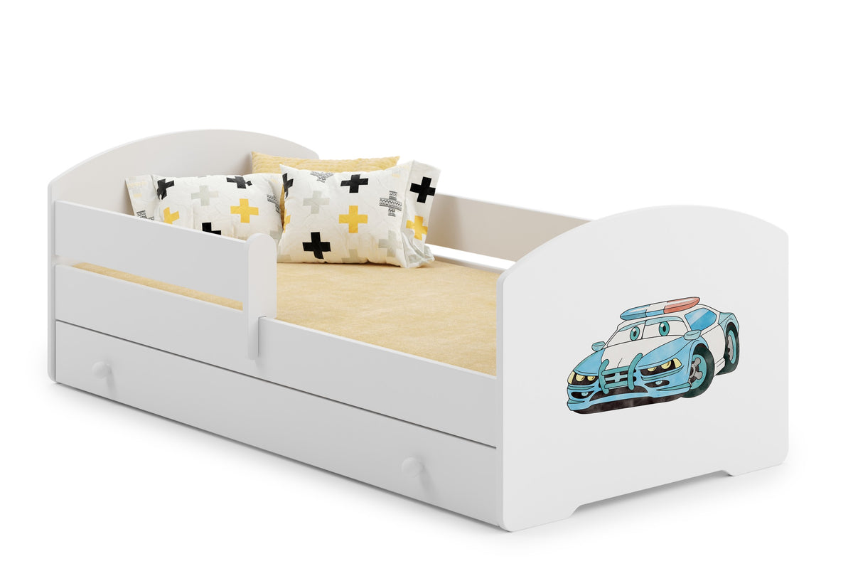 Luk 160x80 children's bed with drawer - Police
