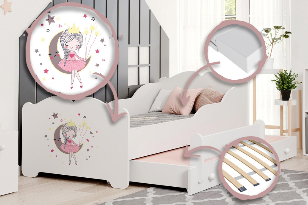 Double bed Anna 160x80 - Sleeping princess