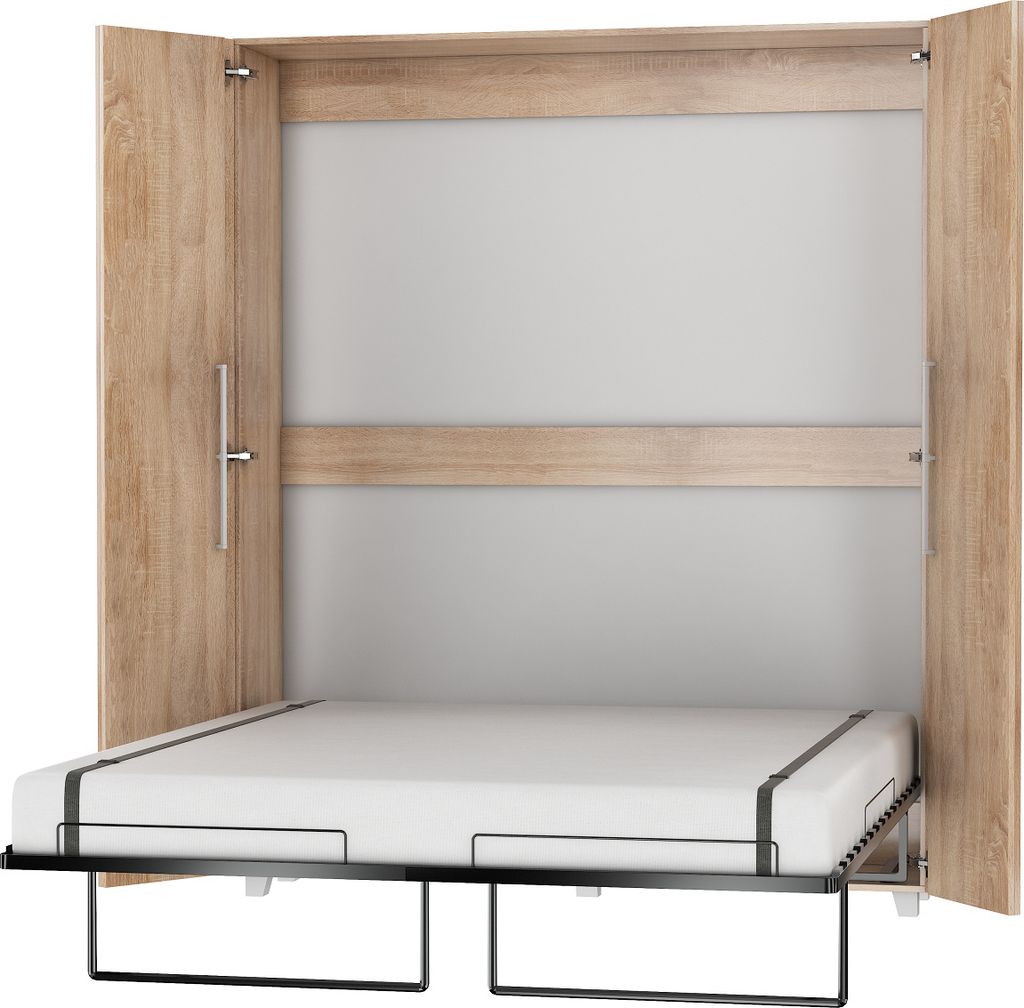 TEDDY felnyitható szekrényágy 160×200 cm – sonoma tölgy – 3. kép