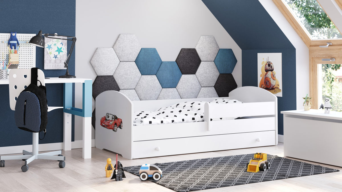 Children's bed Luk 160x80 with drawer - Racing car
