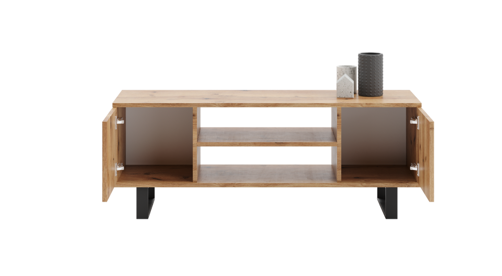 Focus RTV cabinet 135 cm - loft oak craft/black