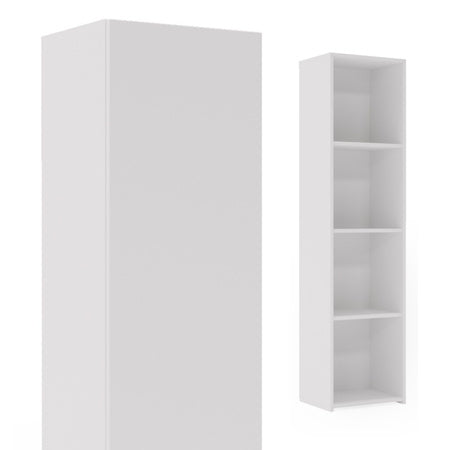 Solid bookcase LONI 160x40 cm - colour White