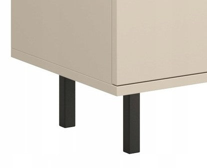 Focus cashmere RTV cabinet 135 cm - black legs