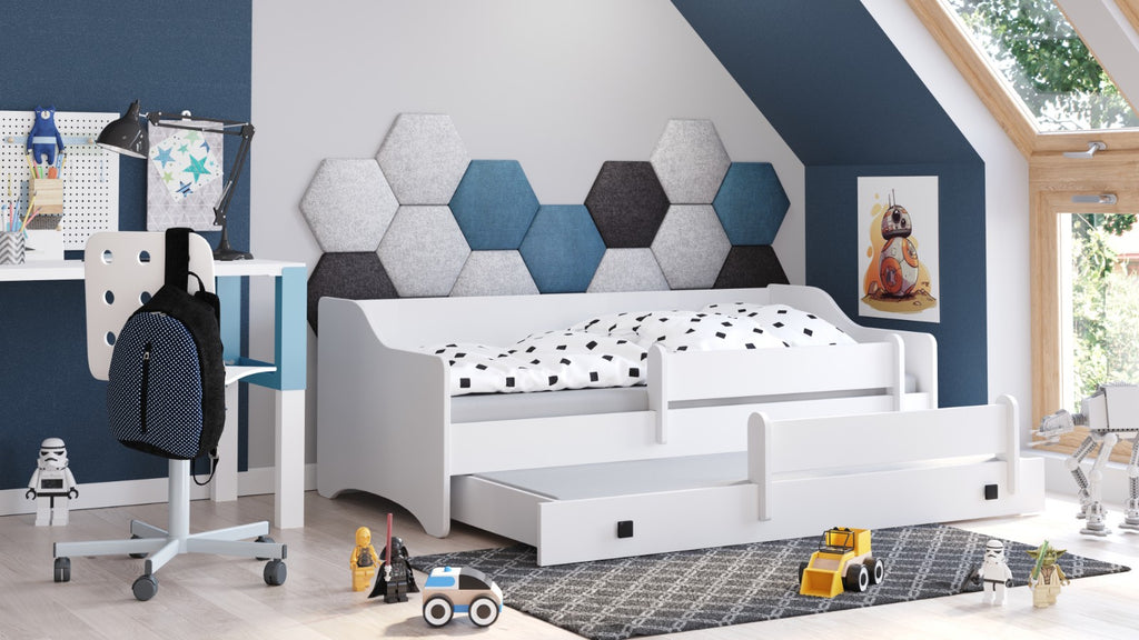 Double bed Erik II 160x80 - handle black
