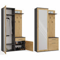 Előszobabútor DUO antracit artisan tölgy