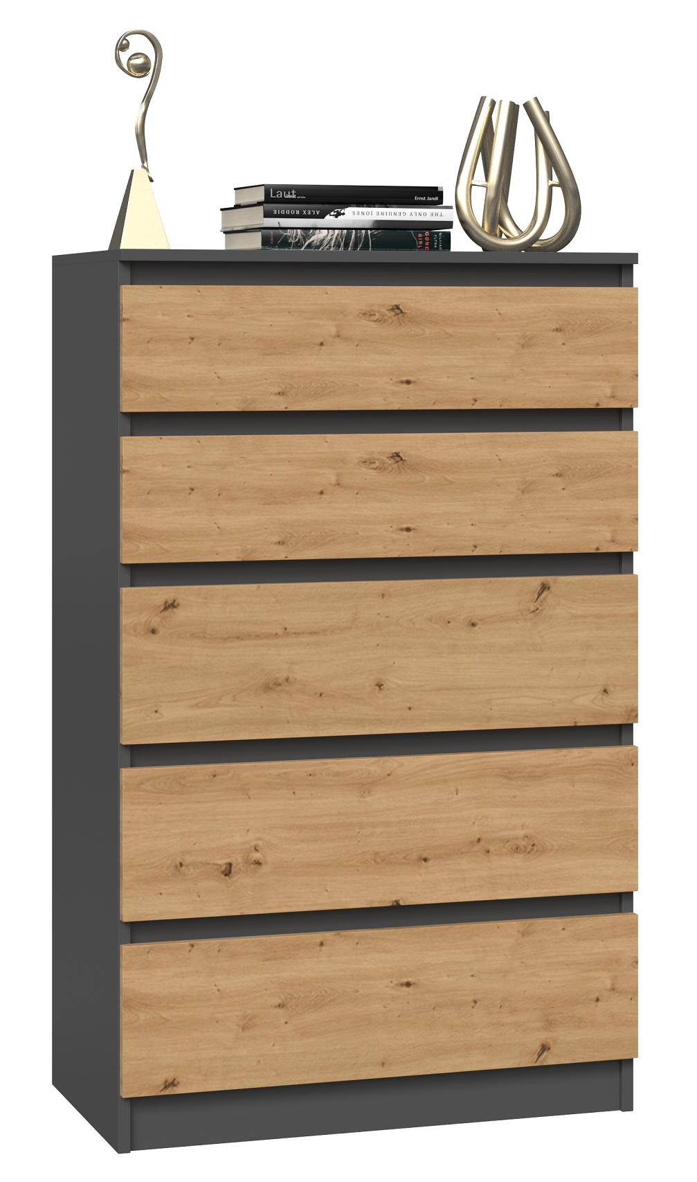 Komód Malwa M5 antracit artisan tölgy