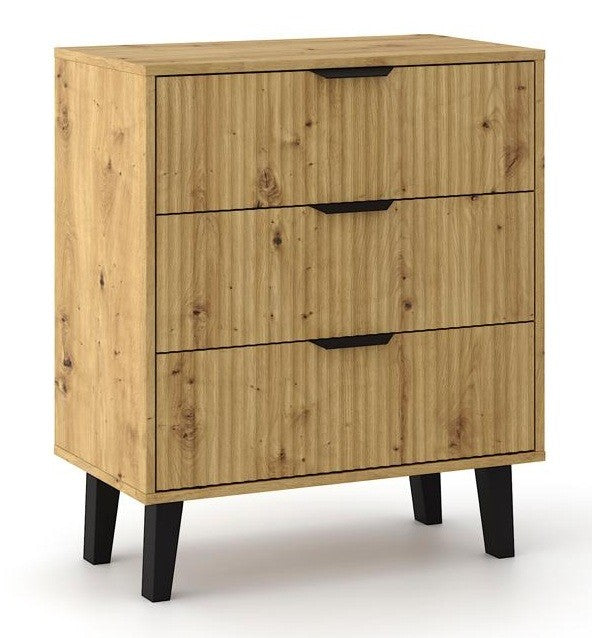 Komód Scandi 3S SLIM artisan tölgy