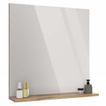 Fürdőszobai tükör polccal TIGO 60x61,5 cm Evoke tölgy