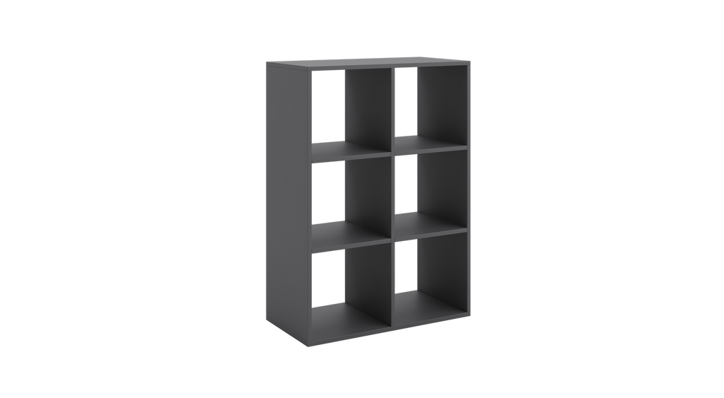Loni bookcase 2x3 grey