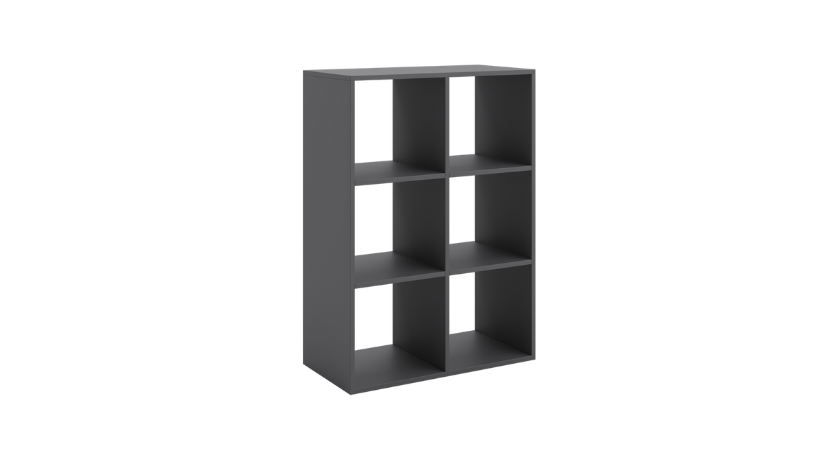 Loni bookcase 2x3 grey