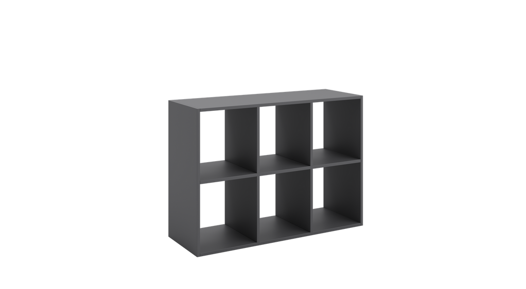Loni bookcase 2x3 grey