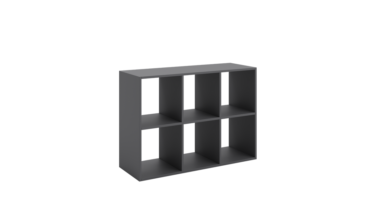 Loni bookcase 2x3 grey