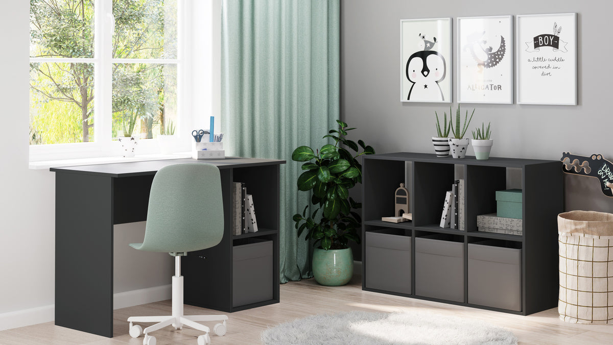 Loni bookcase 2x3 grey