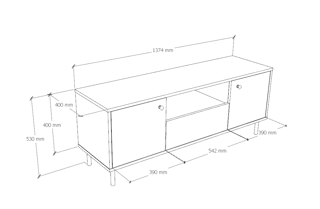 RTV cabinet Venus cashmere