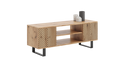 Focus loft RTV cabinet 135 cm - herringbone decor - oak craft