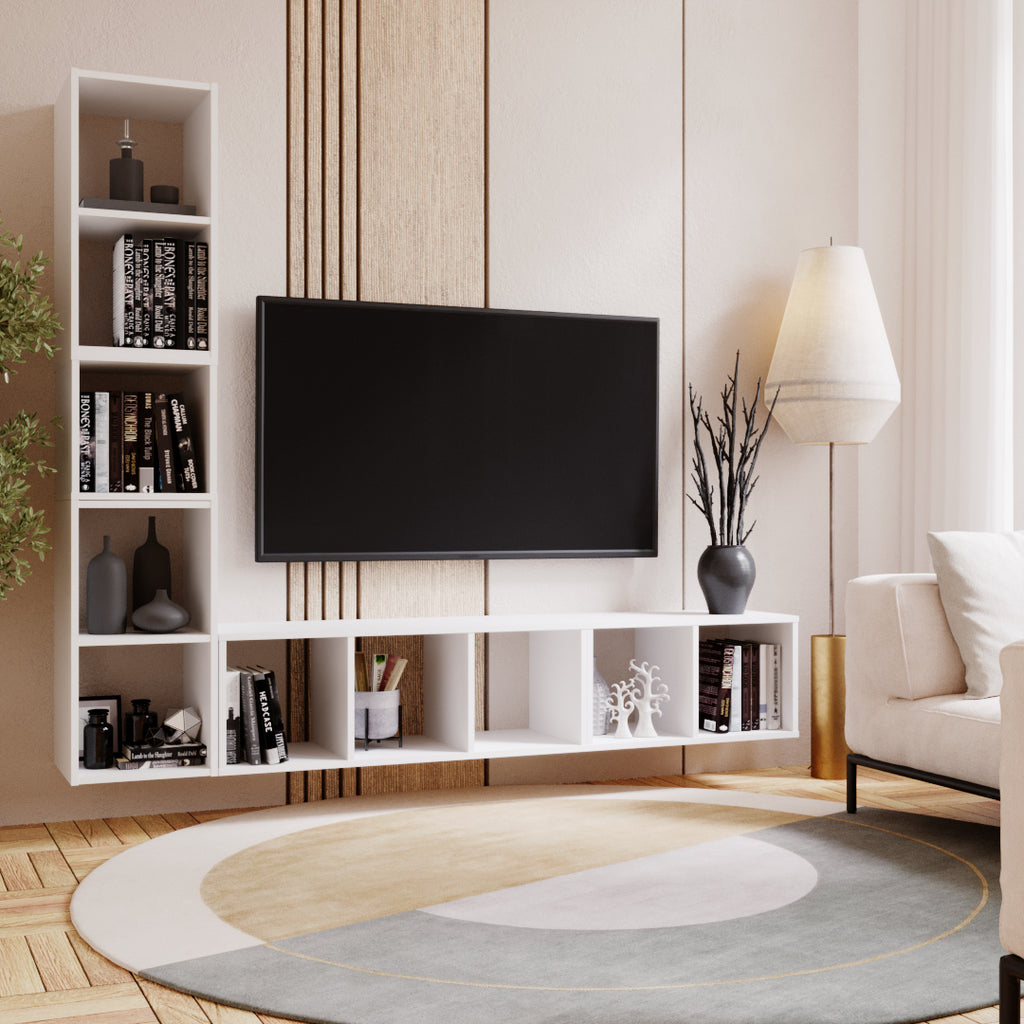 Modular bookcase MODUS 1x1 white