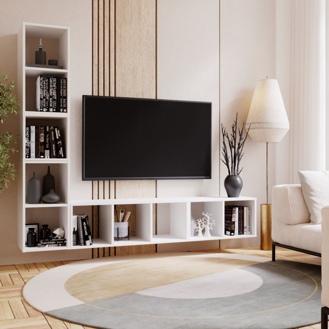 Modular bookcase MODUS 1x1 white