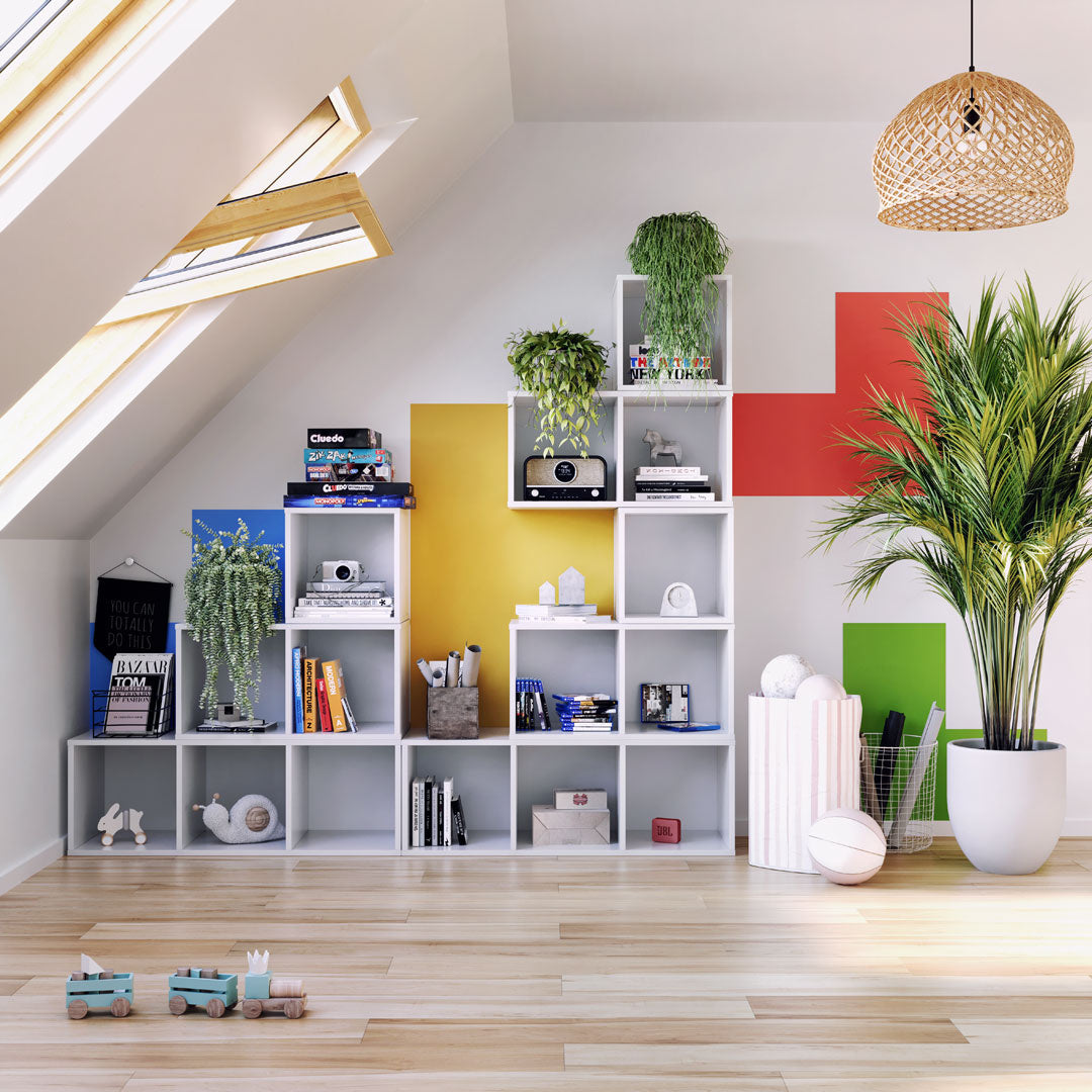 Modular bookcase MODUS 1x1 white