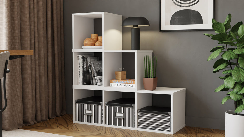 Modular bookcase MODUS 1x1 white