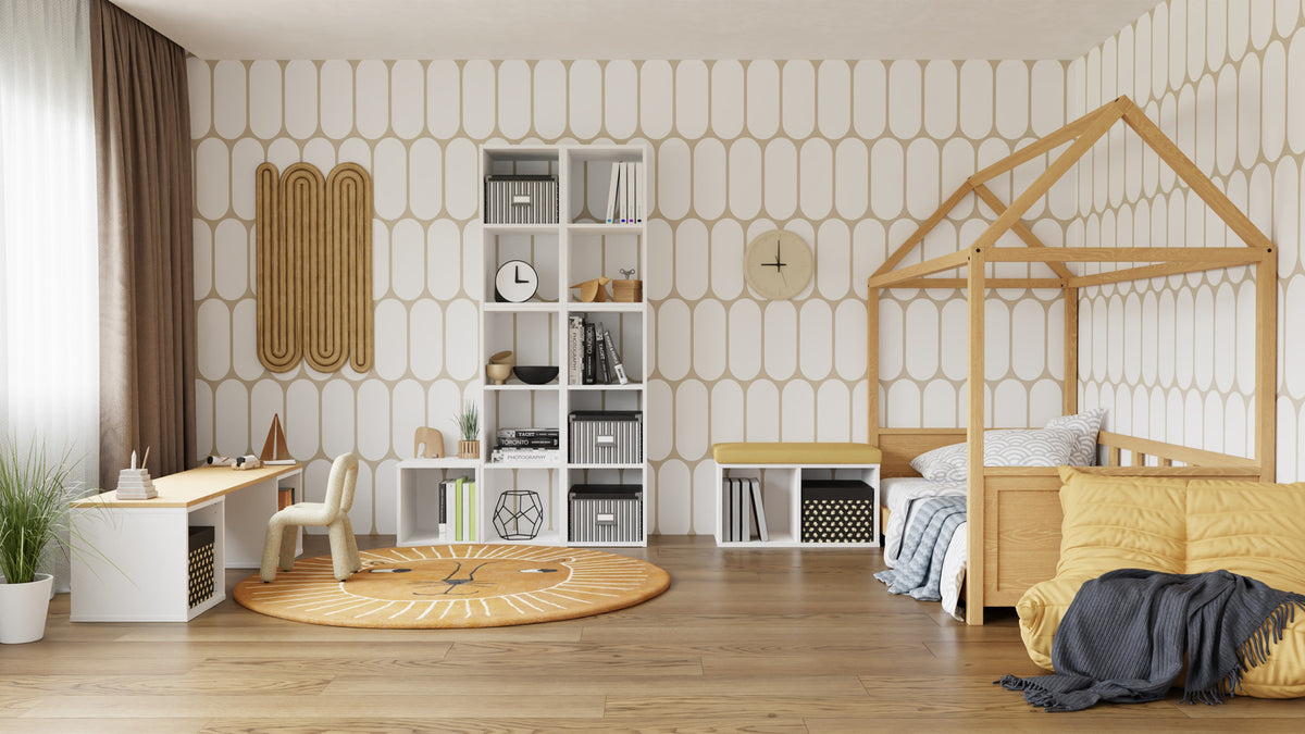 Modular bookcase MODUS 1x1 white