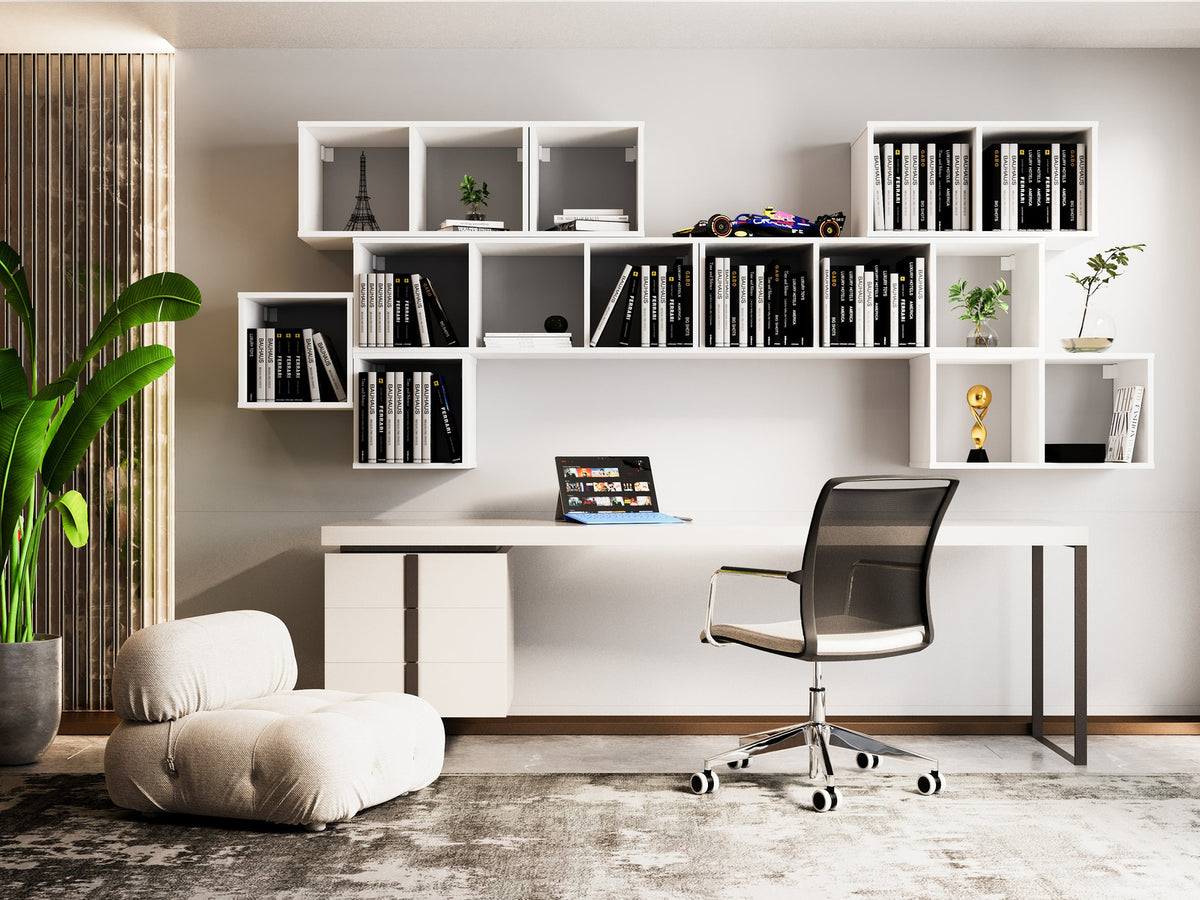 Modular bookcase MODUS 3x1 white