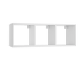Modular bookcase MODUS 3x1 white