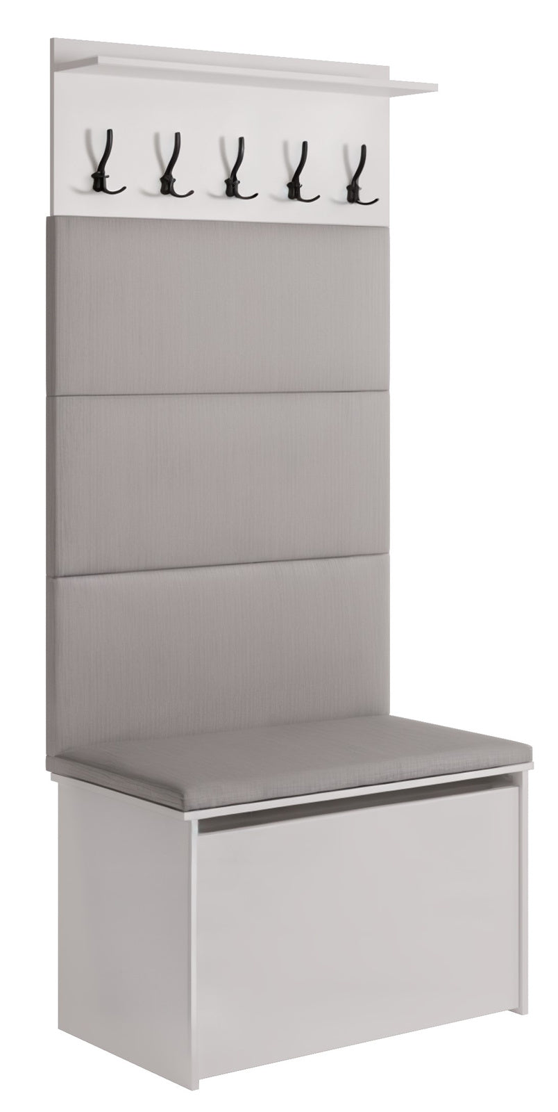 Shoe cabinet with seat and hanger ANDY