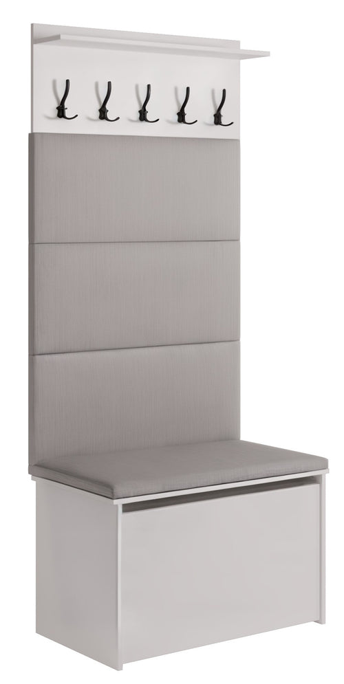Shoe cabinet with seat and hanger ANDY