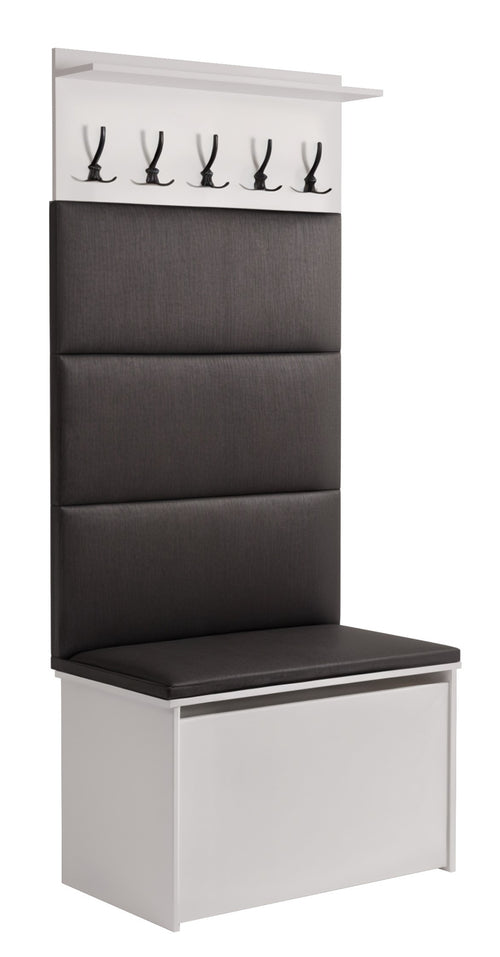 Shoe cabinet with seat and hanger ANDY