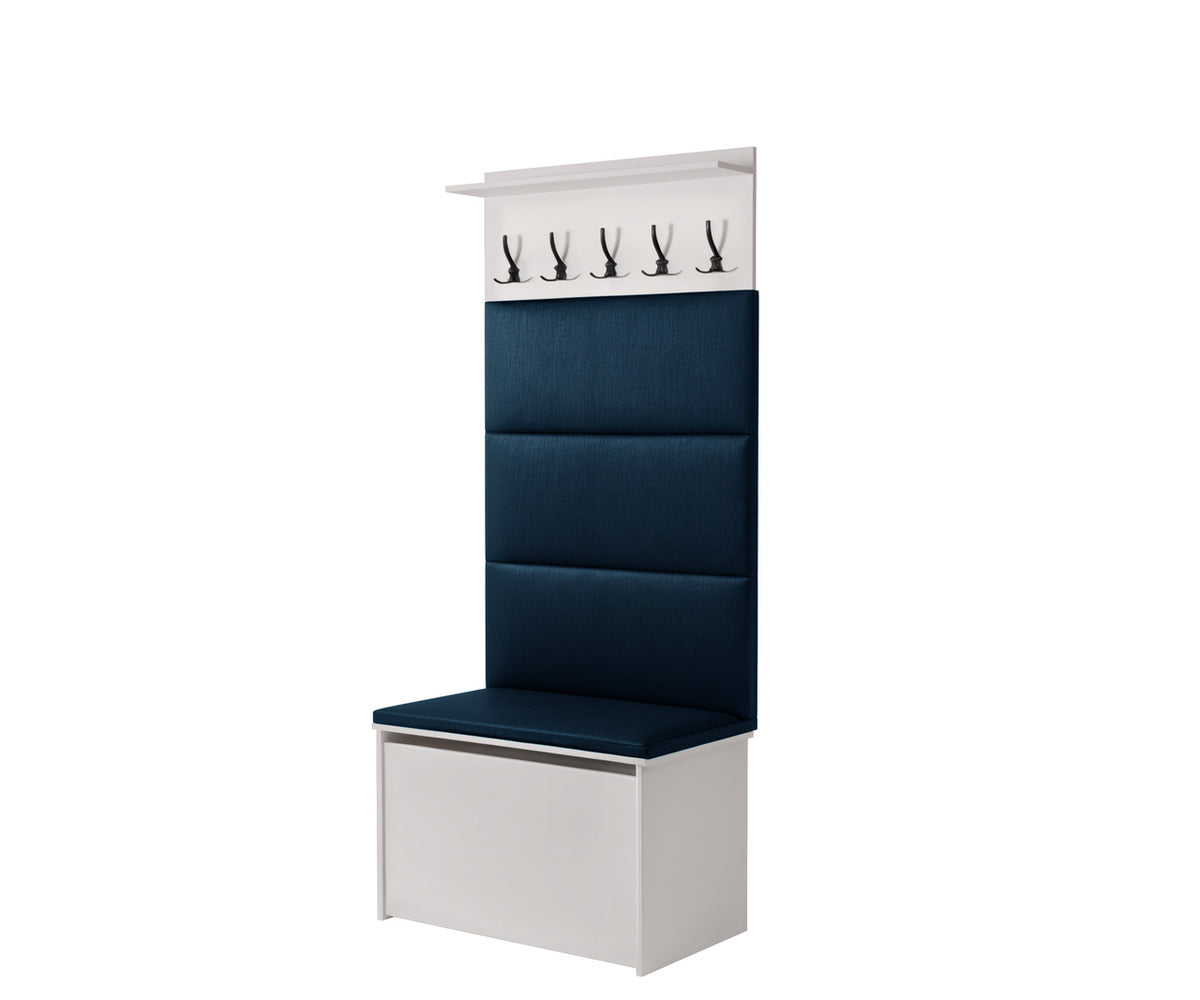 Shoe cabinet with seat and hanger ANDY