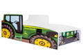 Tractor children's bed green 140x70