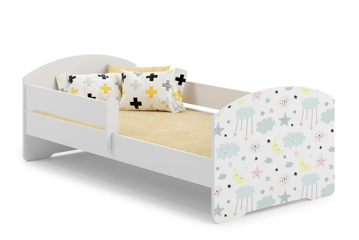 LUK children's bed 160x80 with railings - Stars