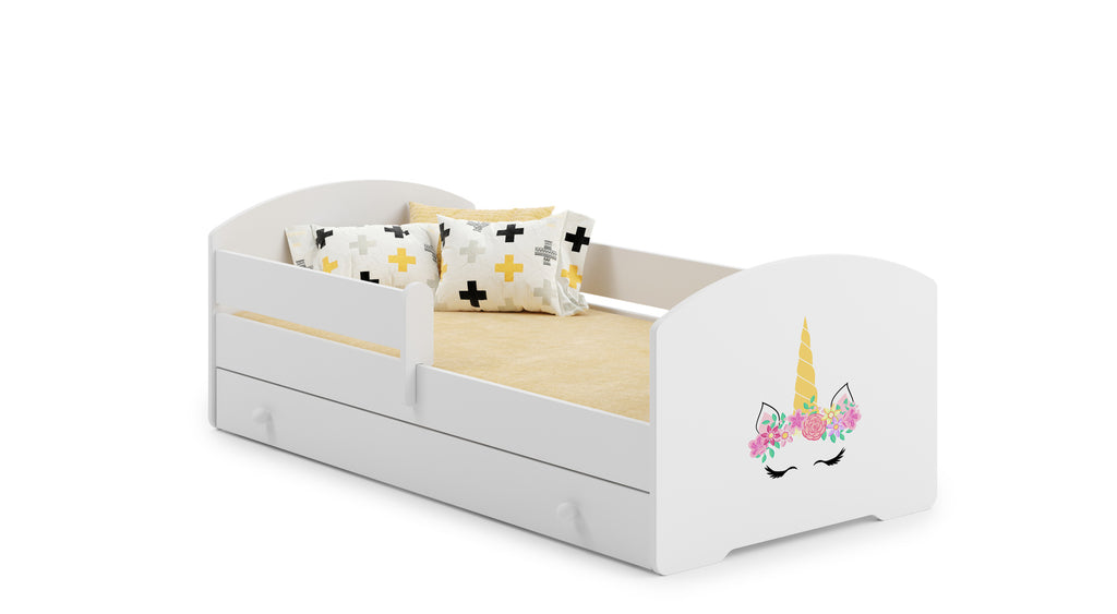 Children's bed LUK 160x80 with drawer - Unicorn horn