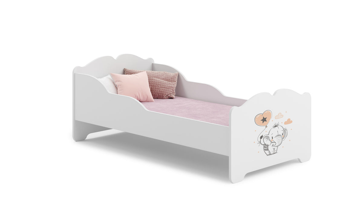 Child's bed ANNA with mattress 140x70 Elephant