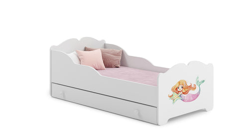 ANNA children's bed with drawer 140x70 Mermaid
