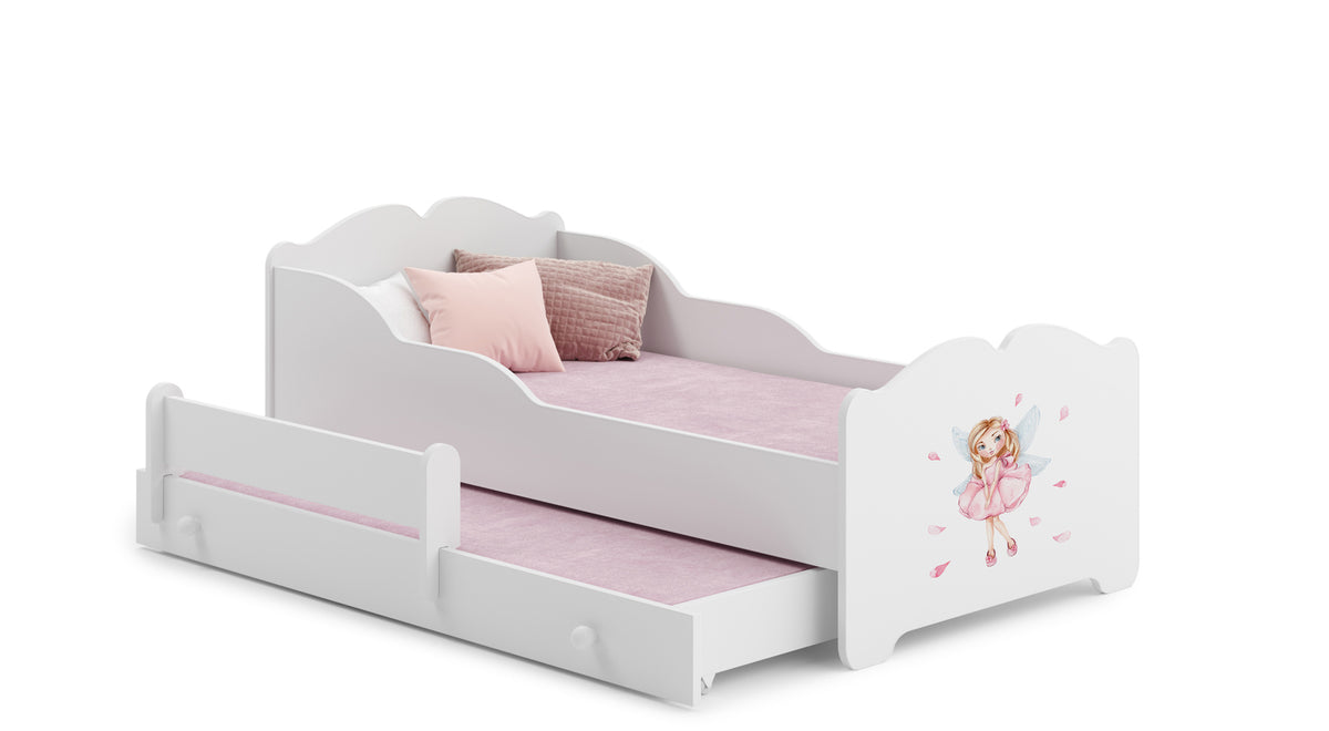 Double bed ANNA 160x80 Girl with wings