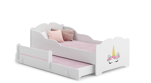 Double bed ANNA 160x80 Unicorn horn