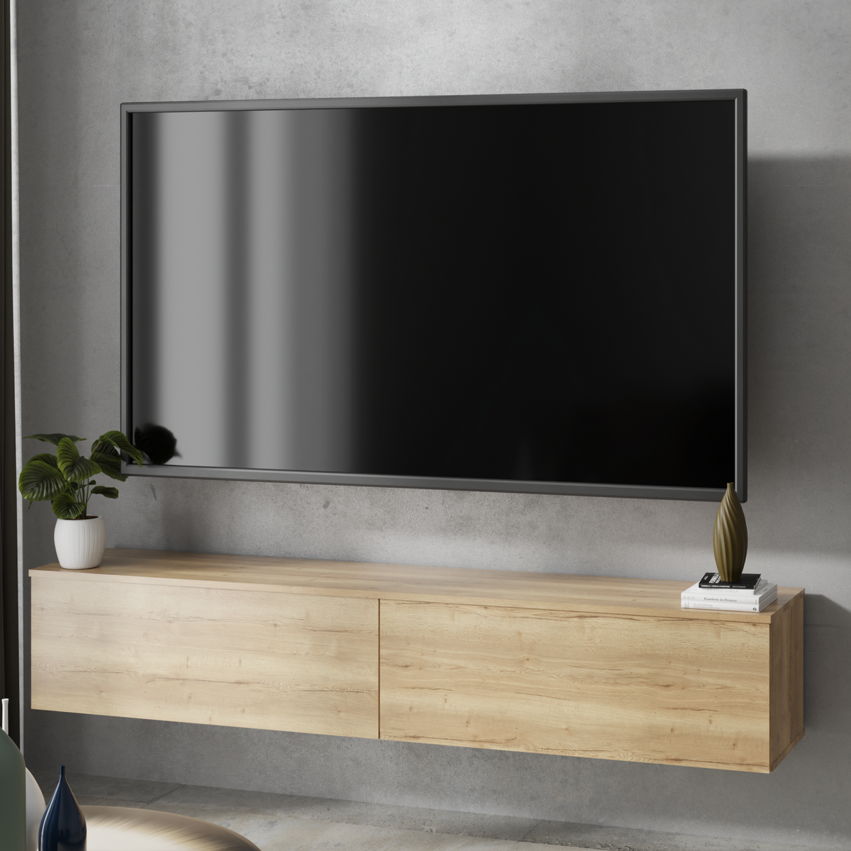 RTV cabinet Nicole 160 cm - colour Artisan Oak