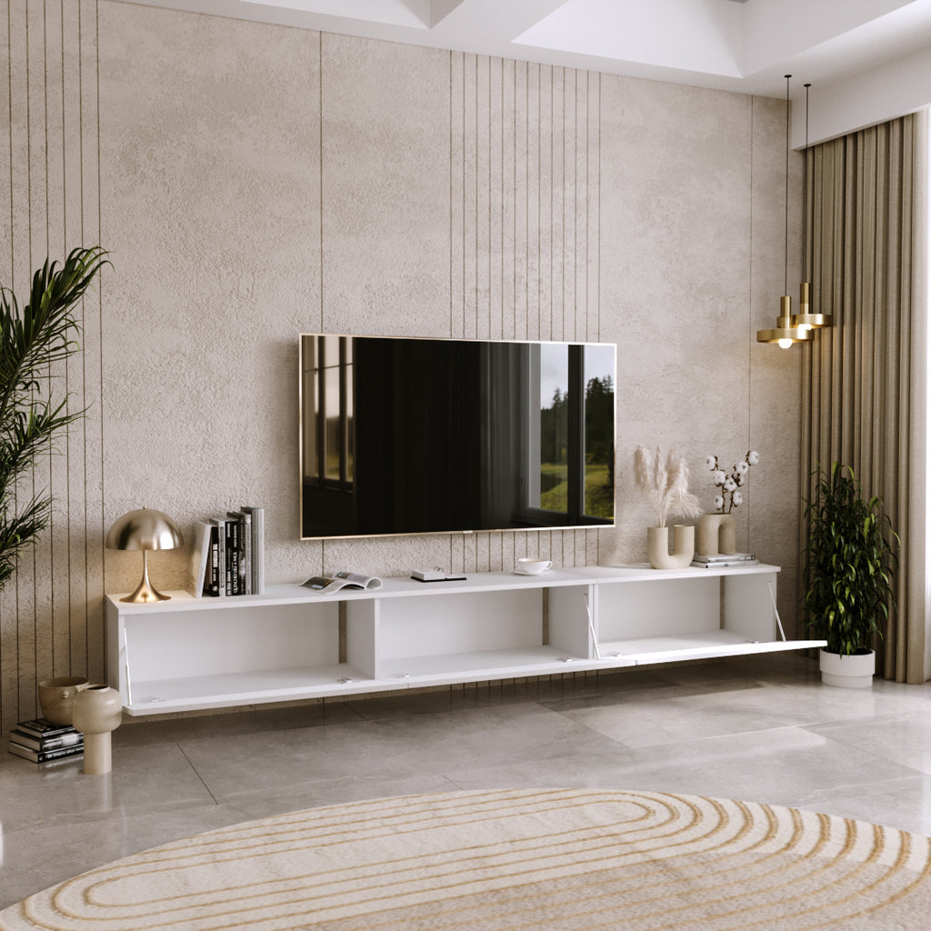 RTV cabinet Nicole 160 cm - colour White