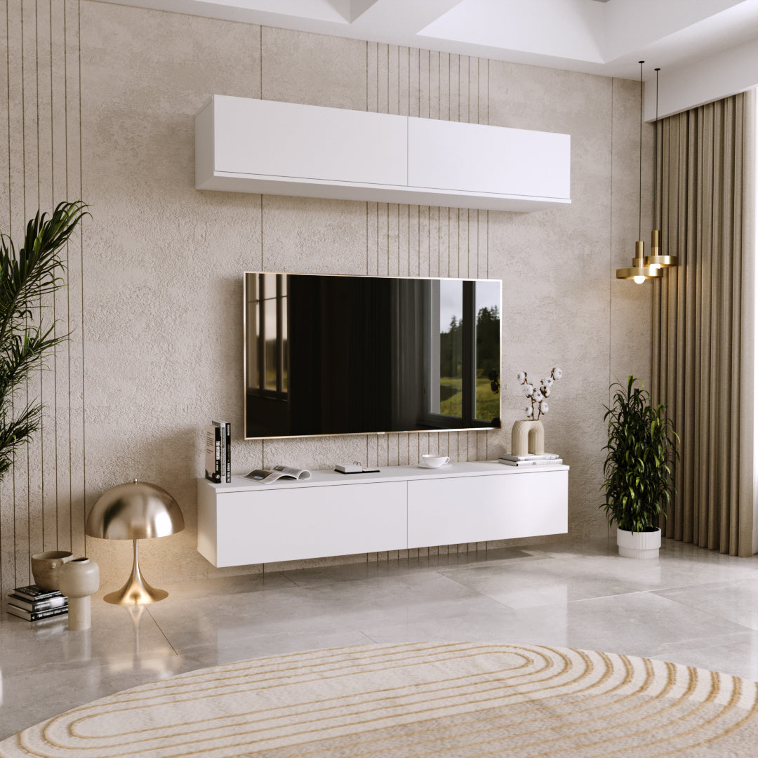RTV cabinet Nicole 160 cm - colour White