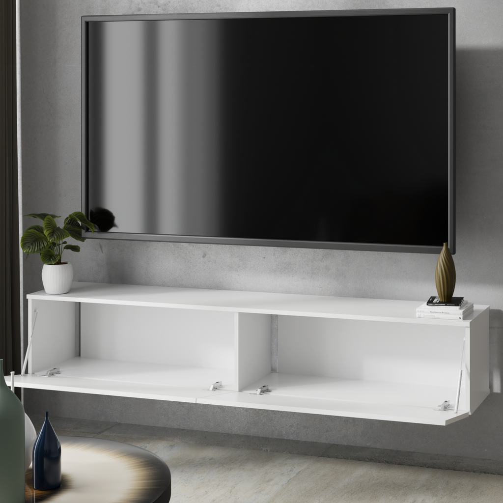 RTV cabinet Nicole 160 cm - colour White