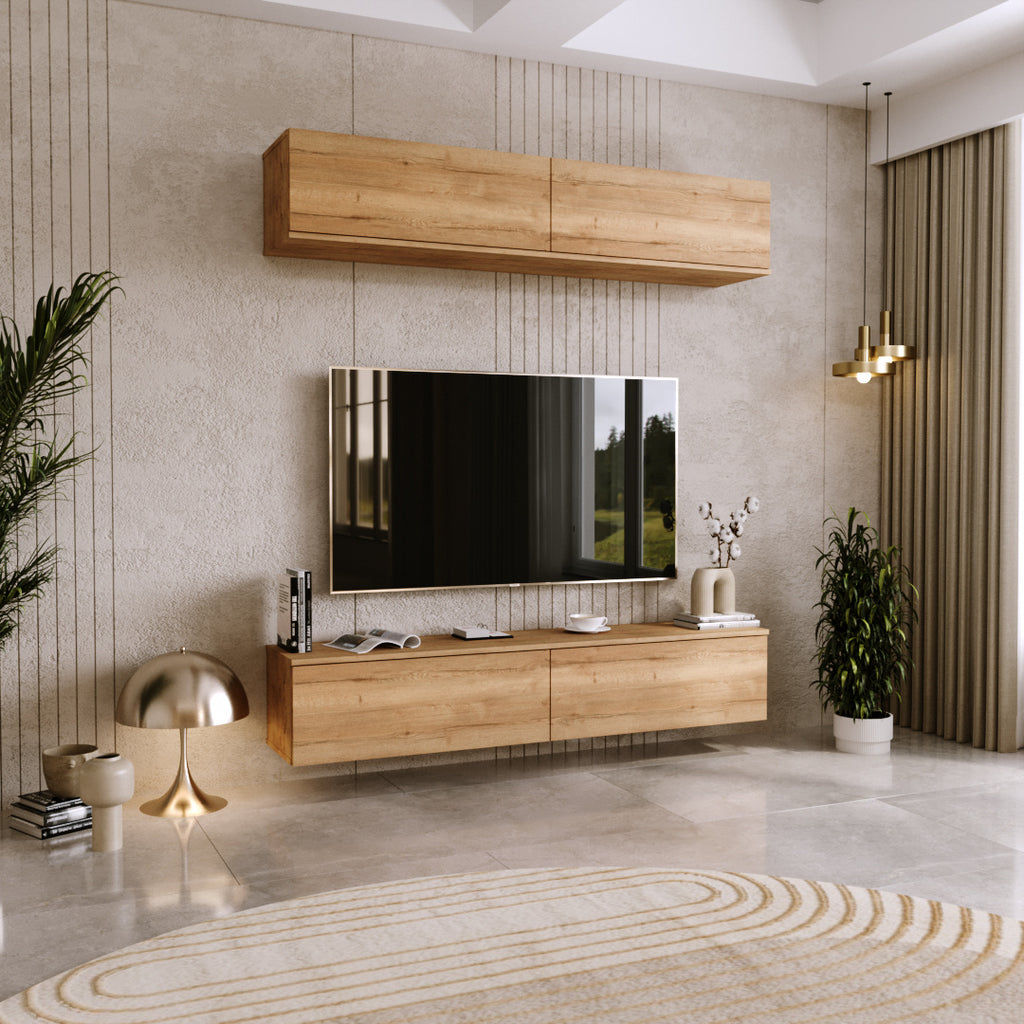 RTV cabinet Nicole 160 cm - colour Oak Craft