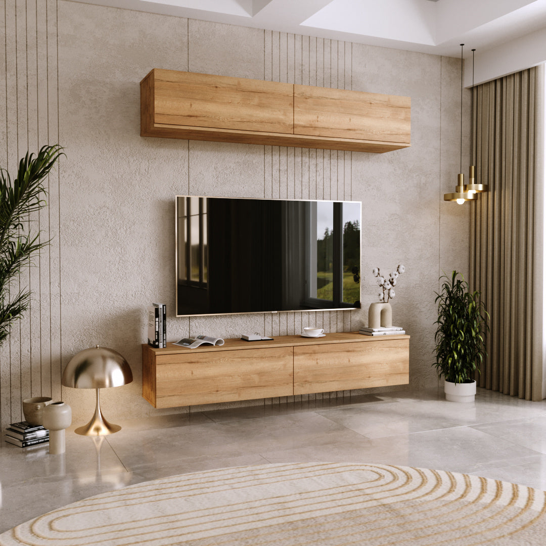RTV cabinet Nicole 160 cm - colour Oak Craft