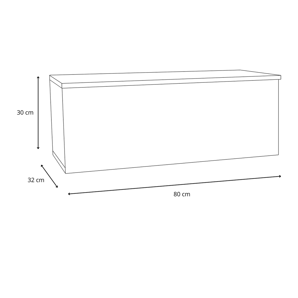 RTV cabinet Nicole 80 cm - colour White