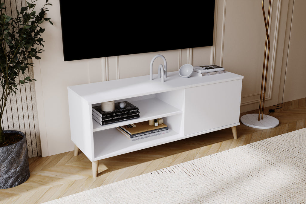 VIVA 110 cm RTV cabinet - White